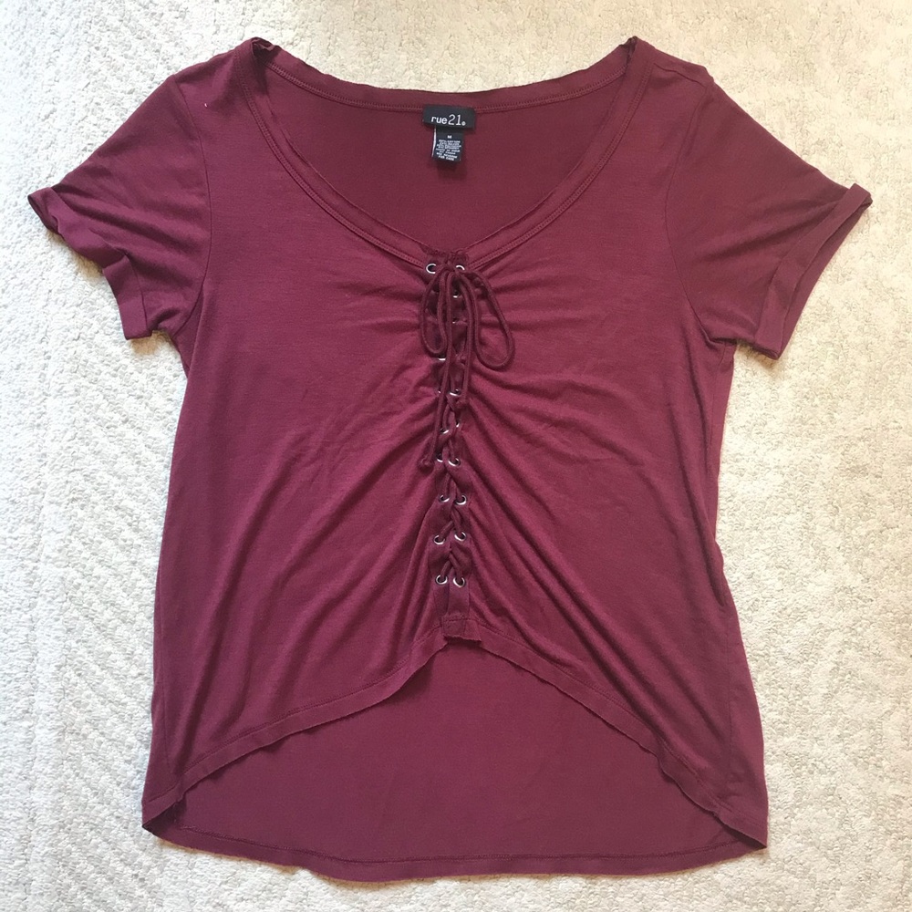 Maroon Rue21 Blouse